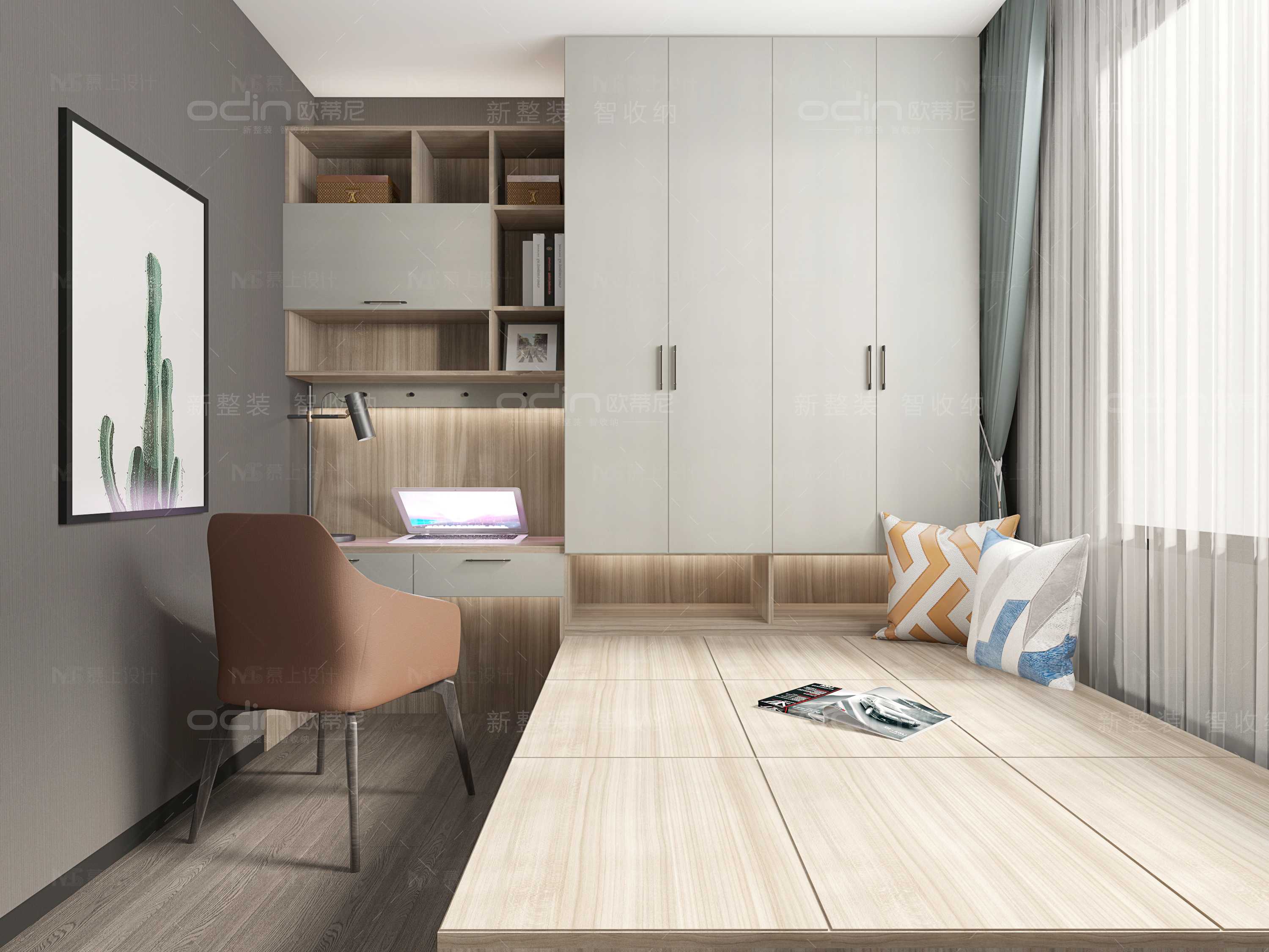 寇時(shí)尚現(xiàn)代裝修風(fēng)格全屋定制榻榻米5